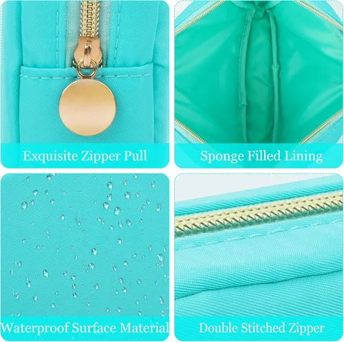 Miniatura 3 de XSUIOY Bolsa de maquillaje de viaje para bolso, bonita bolsa de maquillaje preparada para cosméticos, bolsa organizadora para mujeres, bolsa
