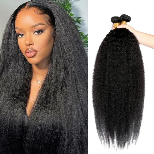 Miniatura 65 de Extensiones de cabello humano afro rizado 4B 4C Afro Kinky a granel de cabello humano virgen sin procesar para mujeres, negro natural, 8 pulgadas