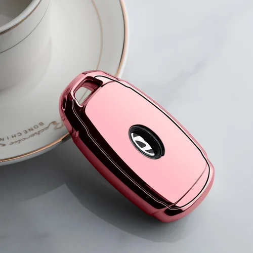 Miniatura 4 de Funda para Llavero de Coche Compatible con Estuche de Llave Hyundai Protector Rosa Portallaves