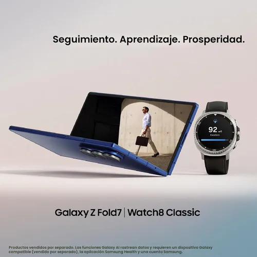 Miniatura 9 de Samsung Galaxy Watch 8 Classic (2025) - Reloj inteligente Bluetooth de 46 mm, diseño de cojín, bisel giratorio, botón rápido, entrenador de dormir