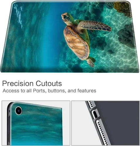 Miniatura 128 de Funda para tablet Fire 7 (12ª generación, versión 2022), delgada, a prueba de golpes, delgada, de piel sintética, con función de apagado/encendido
