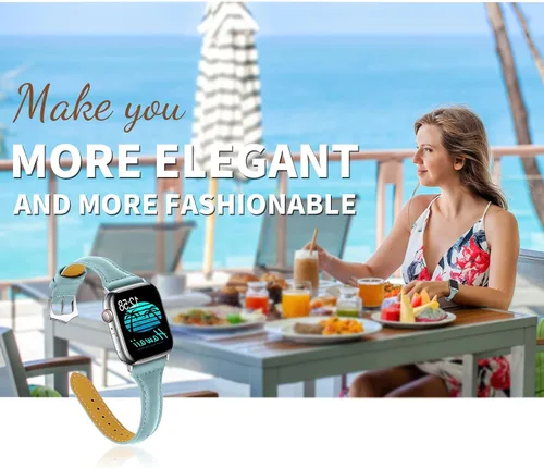 Miniatura 6 de Correa de repuesto compatible con Apple Watch de 1.49, 1.57, 1.65 o 1.73 pulgadas o iWatch Series 6, SE, Series 5, Series 4,Series 3,Series 2,Series