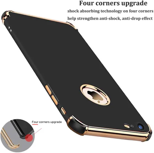 Miniatura 2 de Funda para iPhone 7, iPhone 8, funda ultra fina, flexible, suave, mate, lujosa, 3 en 1, delgada, galvanizada, a prueba de golpes, compatible