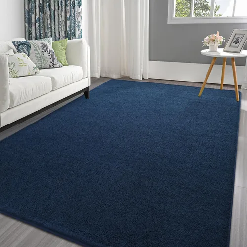 Miniatura 19 de Pettop - Alfombras para dormitorio y sala de estar, 6x9 Beige alfombras de espuma de memoria espesada para interiores, alfombra moderna estética