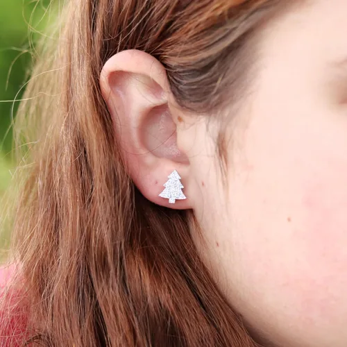 Miniatura 5 de Pendientes acrílicos cortados con láser sin metal en postes de plástico