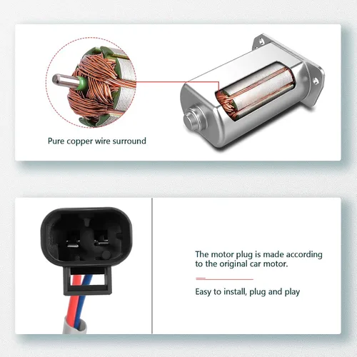 Miniatura 6 de FINDAUTO Elevalunas eléctrico trasero derecho lado del pasajero con motor para Pontiac Grand Prix para 2004-2008, 15869654, 748-267