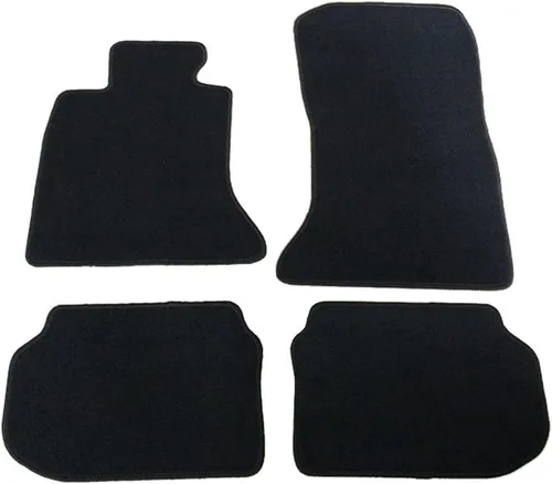 Miniatura 8 de IKON MOTORSPORTS, tapetes para piso compatibles con BMW F10 Serie 5 Sedán de 4 puertas, 2011-2016, ajuste de fábrica, color beige, de nailon