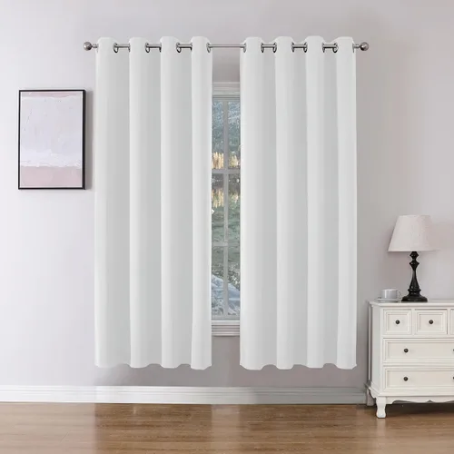 Miniatura 30 de Joydeco Cortinas opacas para dormitorio de 72 pulgadas de largo, 2 paneles de cortinas con aislamiento térmico para oscurecer la habitación