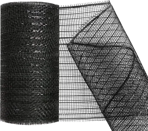 Deco - Cinta de malla decorativa de 5.9 pulgadas x 30 pies con lámina metálica de malla decorativa para coronas de primavera, decoración de fiestas,
