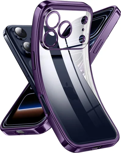 Miniatura 80 de Supdeal Funda transparente para iPhone 13 Pro, no amarillea, protección de cámara, probada en caídas de grado militar, transparente, a prueba