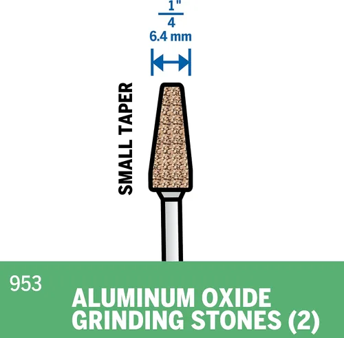 Miniatura 3 de Dremel 953 piedra de molienda de óxido de aluminio (2 unidades)