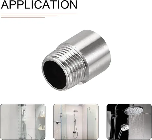 Miniatura 4 de DTGN Accesorios de tubo de extensión de cabezal de ducha de 1.18 x 0.94 pulgadas (largo x profundidad), 1 paquete, bueno para baño, extensión