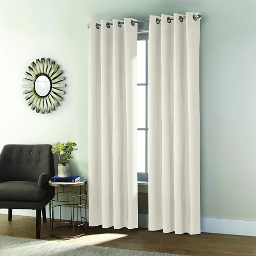 Miniatura 10 de Loft Living Spirit Total Blackout - Panel de cortina texturizada, 52 x 84 pulgadas, color negro