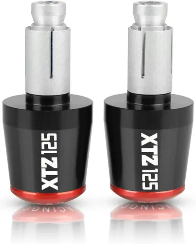 Miniatura 15 de Extremos de barra de manillar de motocicleta para Yamaha XTZ125 XTZ 125 2021 2022 2023 78 pulgadas 0.866 in, tapones antivibración, extremo de mango