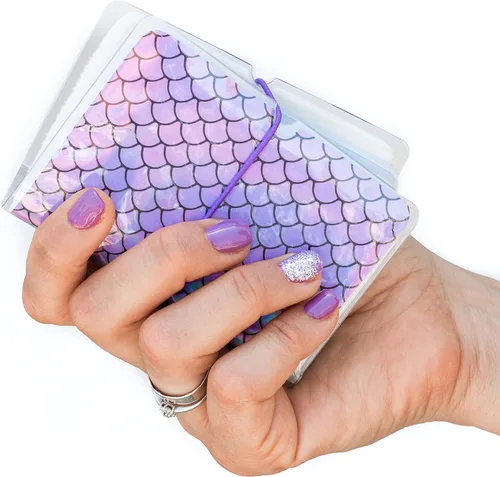Miniatura 6 de Soporte para tarjetas de crédito para mujeres, soporte para cupones de tarjetas de fidelidad y organizador con 32 ranuras para tarjetas, Sirena