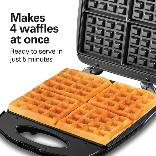 Miniatura 2 de Hamilton Beach, (26020) Wafflera estilo belga, 4 piezas