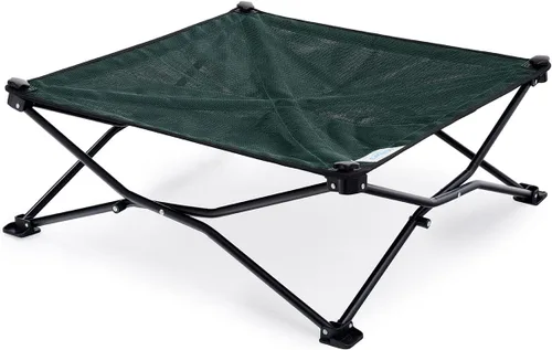 Miniatura 10 de Coolaroo On-The-Go - Cama elevada para perros plegable y portátil con tela transpirable y resistente a la humedad, bolsa de transporte incluida