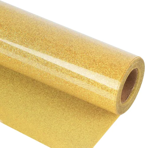 Miniatura 56 de Guangyintong Rollos de Vinilo Amarillo de Transferencia de Calor HTV, 12" x 8 pies, Superficie Brillante de Vinilo para Planchar en Camisetas, Fácil