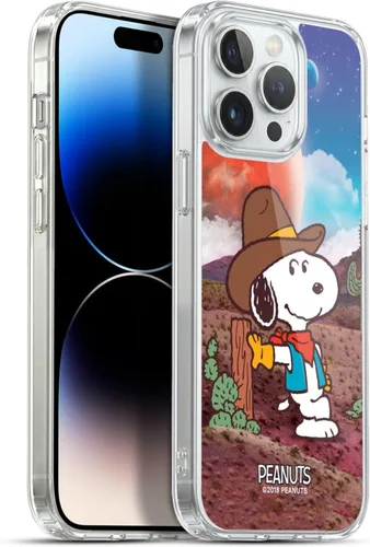 Miniatura 149 de Head Case Designs Funda de gel con licencia oficial de Peanuts Nebula Cactus Needles Snoopy Space Cowboy [protección de grado militar] compatible