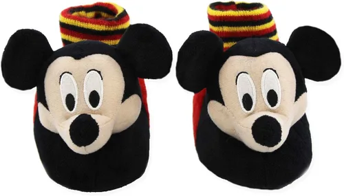 Miniatura 2 de Disney Mickey Mouse - Pantuflas de felpa 3D para niños pequeños