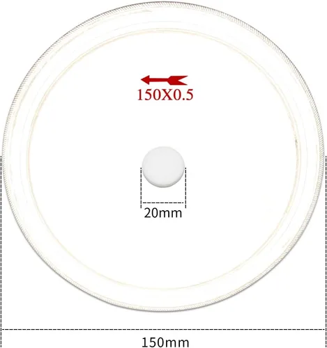 Miniatura 3 de Disco de corte circular de hoja de sierra lapidaria de diamante de 5.906 in para cristal, gema, vidrio, jade, ágata, corte y procesamiento, 2