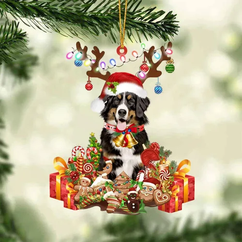 Miniatura 13 de Nazenti Adorno de Navidad personalizado de reno de Alaskan Malamute – Adorno de perro personalizado para amantes de las mascotas, acrílico plano