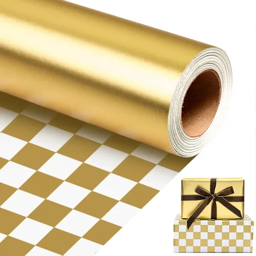 Miniatura 13 de Homeral Rollo de papel de regalo Jumbo de 30 pulgadas x 32.8 pies, color azul rey metálico para Navidad, cumpleaños, vacaciones, boda, baby shower
