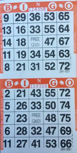 Miniatura 3 de 3000 tarjetas de lotería - 2 tarjetas por hoja - 1500 hojas (elija el color)