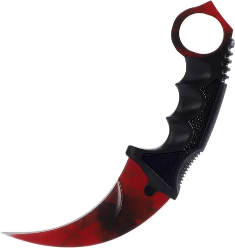 TOPOINT Cuchillo Karambit, cuchillo de hoja fija de acero inoxidable con funda y cuchillo de cordón CS-GO para caza, campamento y supervivencia en