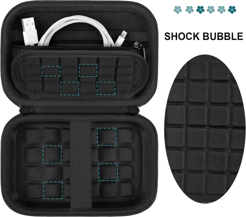 Miniatura 5 de Estuche rígido de viaje para cámara digital Kodak Printomatic a todo color, funda protectora con bolsillo de malla para cable USB, papel Negro
