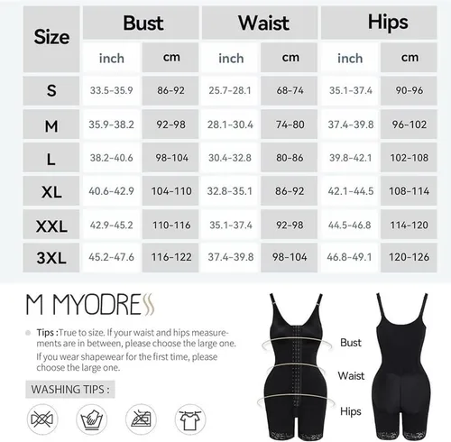 Miniatura 5 de M MYODRESS Fajas Colombianas Moldeadoras de cuerpo completo para mujer, body de control de abdomen, compresión poscirugía