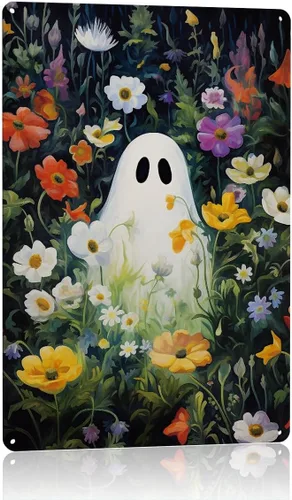 Miniatura 11 de Decoración de pared de fantasma de Halloween, decoración de fiesta de Halloween para interiores y exteriores, decoración espeluznante para el hogar
