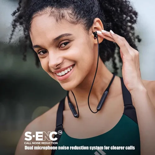 Miniatura 4 de Auriculares magnéticos con banda para el cuello, semiintraurales, IPX5, impermeables, alrededor del cuello, 8 horas de reproducción, Bluetooth V5.3