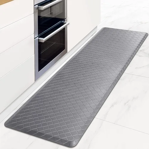 Miniatura 43 de HappyTrends Alfombras antifatiga para cocina, 4/5 pulgadas de grosor, antideslizantes, impermeables, ergonómicas, cómodas para cocina, suelo, hogar