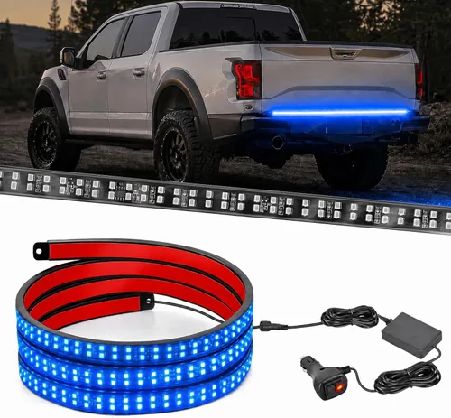 Miniatura 17 de Nilight - Tira de luz para plataforma trasera de camión de 48 pulgadas con marco de aluminio, tira de luz LED de triple fila de 780 LED con luces