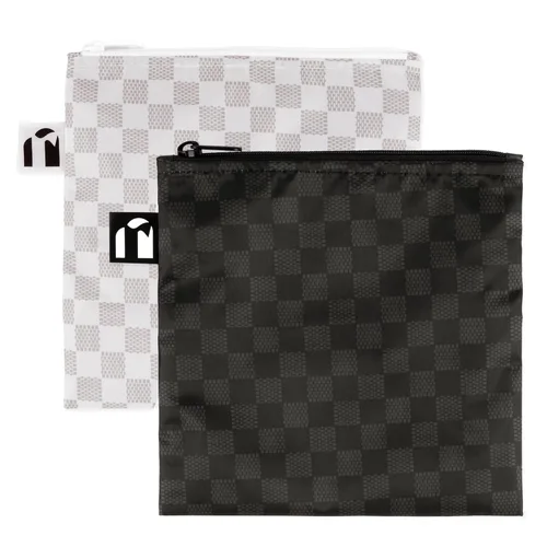 Miniatura 8 de Bumkins Bolsas de aperitivos reutilizables, para el almuerzo escolar de niños y para adultos, tela lavable, bolsa de tela impermeable