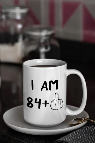 Miniatura 5 de Funny 85th Birthday Gifts, I Am 84 Plus Middle Finger Coffee Mug, 85 Years Old Gag Novelty Cup, Eightyfifth Birthday Party, Adult Birthday Presents