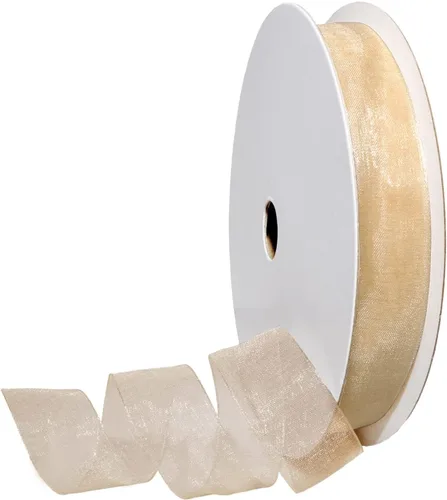 Miniatura 70 de Morex Ribbon 91803/100-609 Cinta de nailon Organdy, 5/8 pulgadas por 100 yardas, color rojo