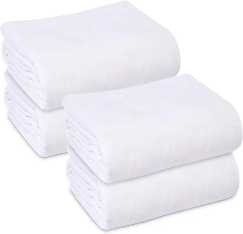Miniatura 8 de Linteum Textile - Manta de baño para pacientes hospitalarios 100% algodón, sábana de baño para cama, manta individual, manta ligera, 70 x 90