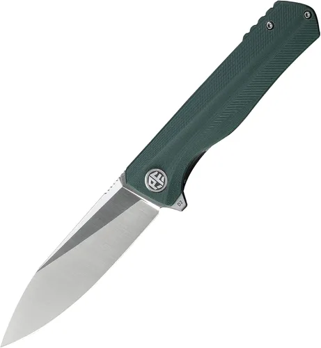 Miniatura 11 de Petrified fish PF818,3.54" D2 Blade, 3.67 oz G10 Handle Flipper Cuchillo plegable (fibra de carbono con mango G10, negro lavado a la piedra)