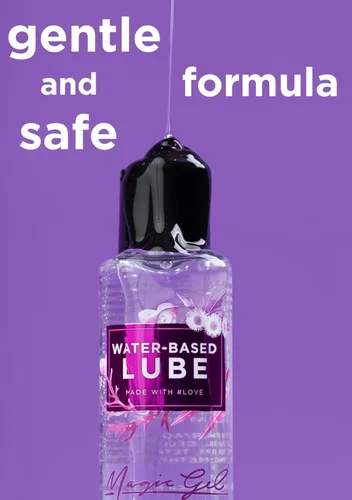 Miniatura 2 de Magic Gel Lubricante personal a base de agua Lubricante para hombres, mujeres y parejas Transparente sin manchas Sin sabor 4.4 onzas