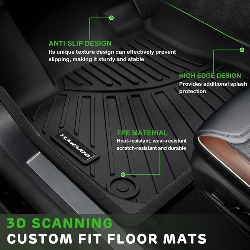 Miniatura 3 de Alfombrillas de piso para Lexus RX 2010-2015 mejoradas para todo tipo de clima, revestimientos de suelo TPE aptos para Lexus RX350/RX450h 1ª y 2ª