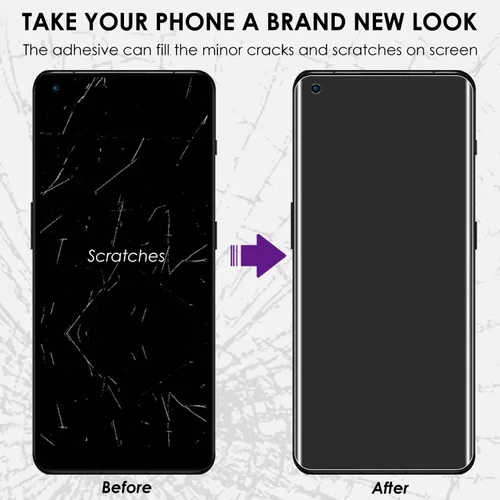 Miniatura 6 de Protector de pantalla mate para OnePlus 10 Pro, juego de vidrio templado UV, paquete de 2, antirreflejos, antihuellas, resistente a los arañazos 9H