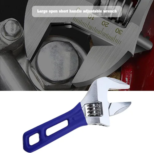 Miniatura 2 de Llave ajustable de apertura ancha de 1.339 in/1.3 pulgadas, tamaño máximo de apertura de 6 pulgadas de longitud, llave única de extremo abierto