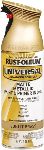 Miniatura 45 de Rust-Oleum 245197 Pintura en aerosol universal para todas las superficies, 12 onzas, negro satinado