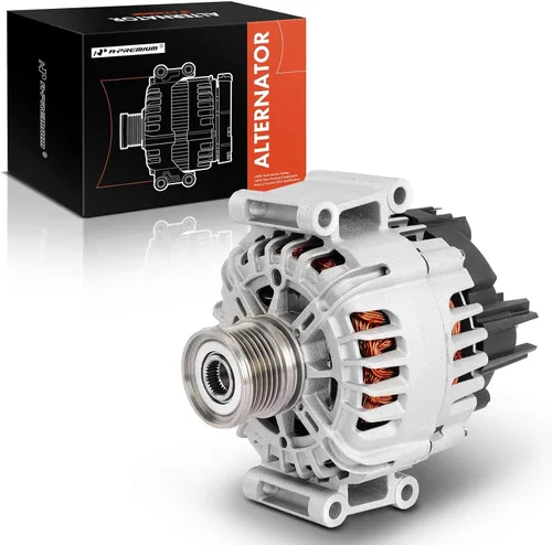 A-Premium Alternador Compatible con Serie Mercedes-Benz W204 C250 2012 1.8L, Serie W204/W205 C250 2013-2015 1.8L, Polea de Embrague de 6 Ranuras 12V