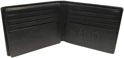 Miniatura 2 de Harley-Davidson Billetera clásica de piel con cierre abatible para hombre