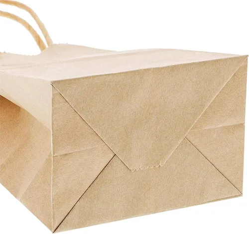 Miniatura 9 de Juvale Mini bolsas de regalo marrones con asas, paquete de 50, 3.5 x 2.4 x 7 pulgadas, mini bolsas de papel para minoristas, recuerdos de fiesta