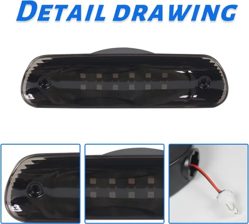 Miniatura 2 de Tercera luz LED de freno trasera para Grand Cherokee, luz de freno central de montaje alto compatible con Jeep Grand Cherokee 1999-2004