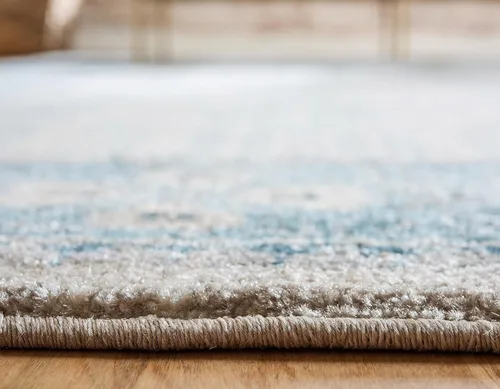 Miniatura 5 de Unique Loom Salzburg Collection - Alfombra clásica de diseño tradicional de inspiración oriental, 2 x 3 pies, color beige y azul